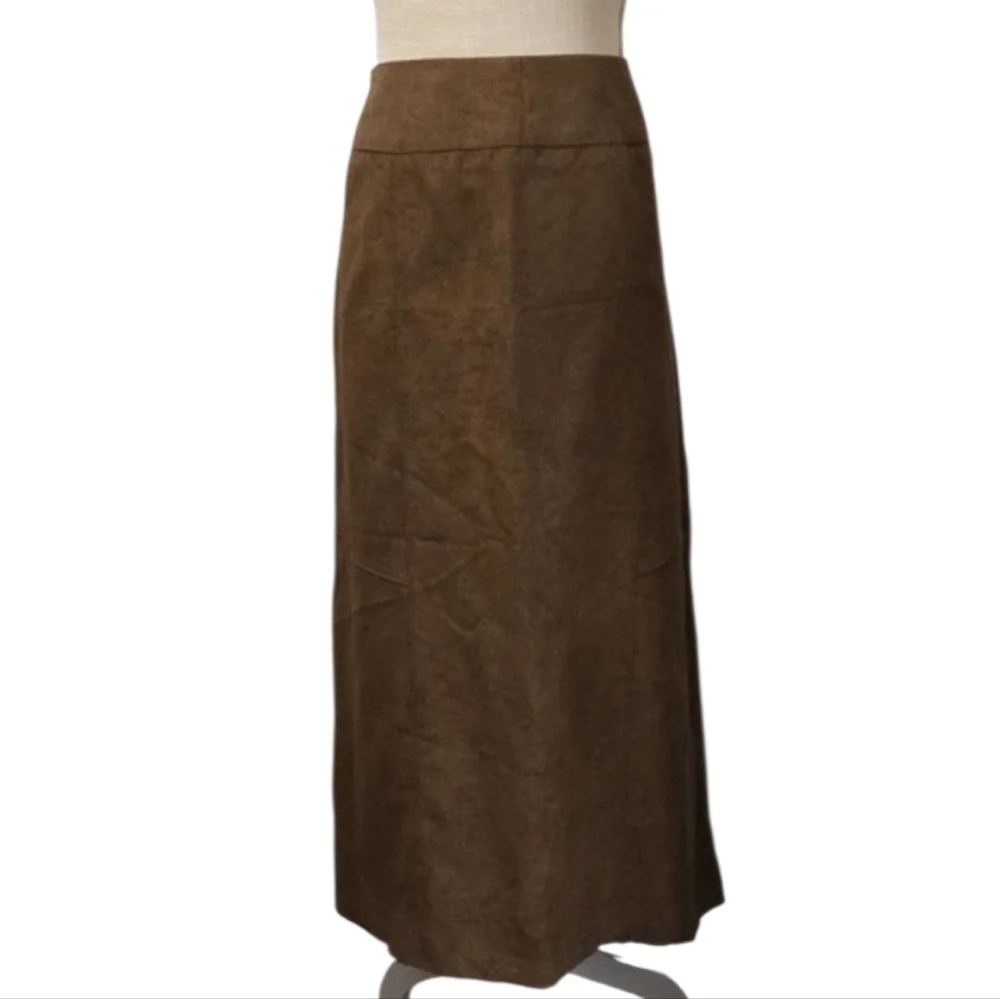 Norton McNaughton Brown Maxi Skirt